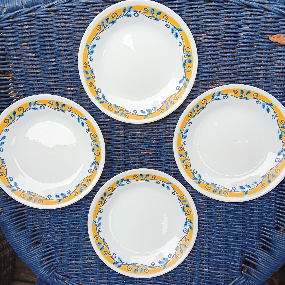 4 Corelle Casa Flora Side/salad plates USA Made